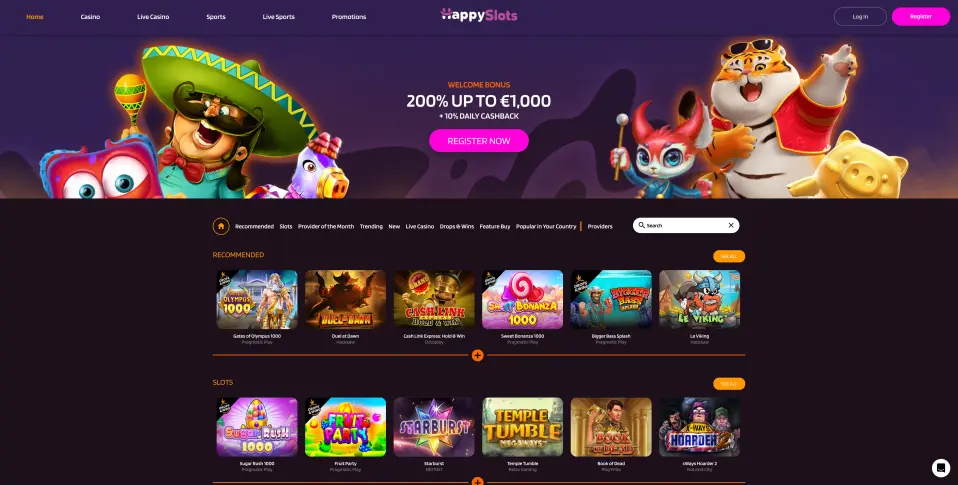 Welkom bij HappySlots Casino Nederland image 1